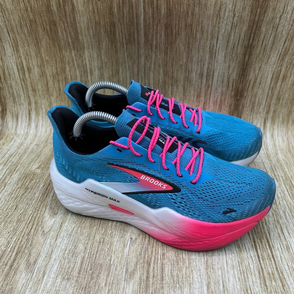 Brooks Hyperion Max 2 Running Shoes Women's Size 6 Blue Pink 1204231B408